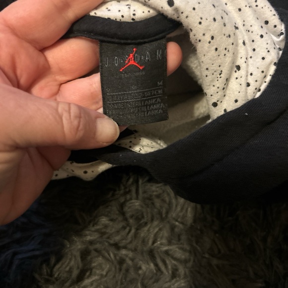 Nike Air Boys Black and White Hoodie - Picture 2 of 3